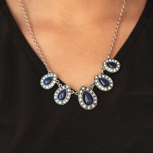 Paparazzi Jewelry - Everlasting Enchantment - Blue Necklace - Vintage